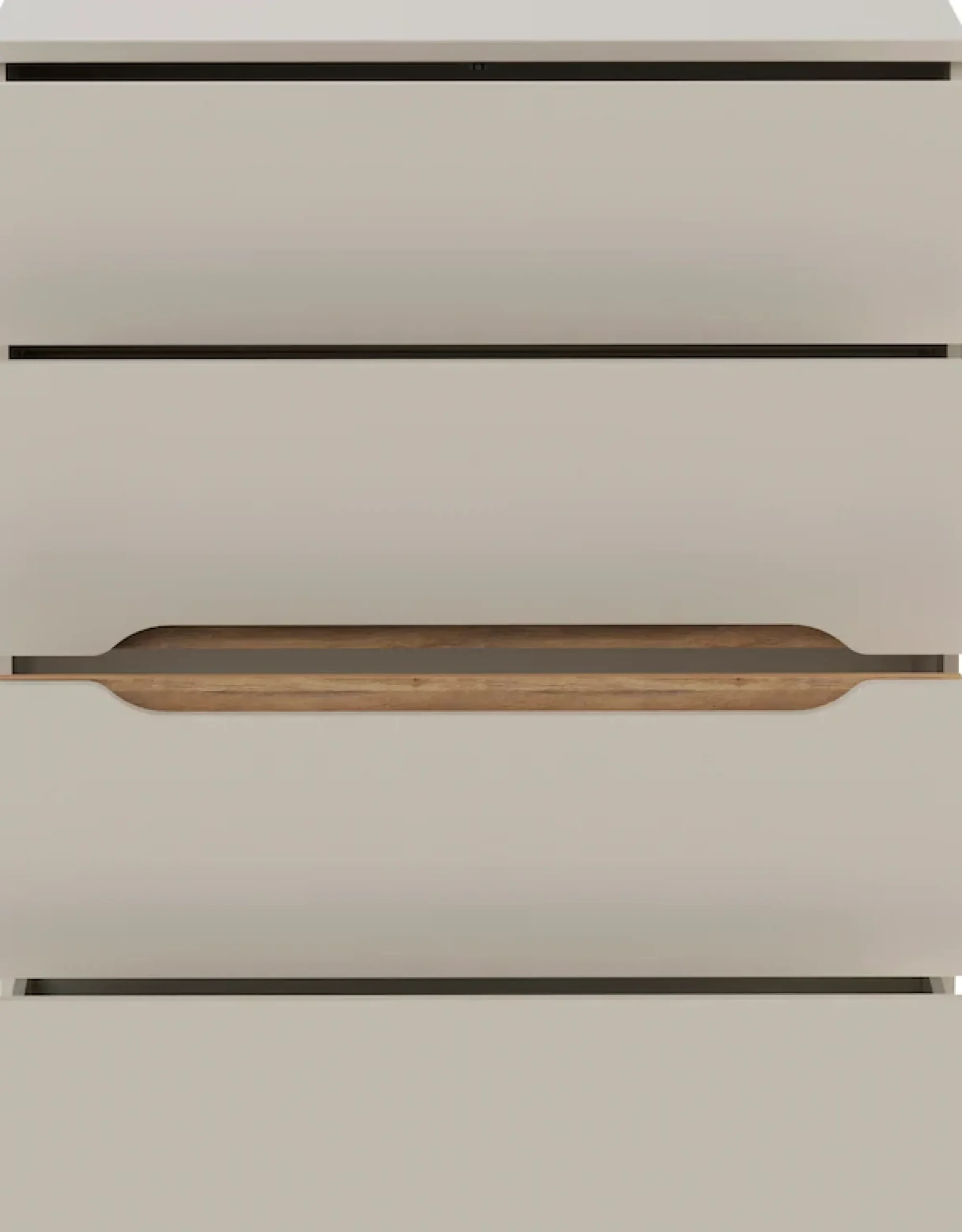 FORTE Hochkommode B/H/T 95,1/114,7/41,5 cm Hochkommode ohne Griffe
