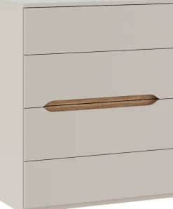 FORTE Hochkommode B/H/T 95,1/114,7/41,5 cm Hochkommode ohne Griffe