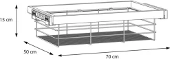 FORTE Inneneinteilung Metallkorb, Ordnung, Übersicht, robuste Konstruktion
