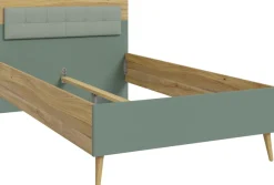 FORTE Jugendbett »Kinderbett, Belastbar bis 250KG,« Liegeflächen 140x200cm oder 120x200cm,mit gepolstertem Kopfteil