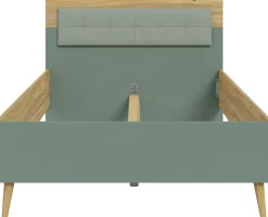 FORTE Jugendbett »Kinderbett, Belastbar bis 250KG,« Liegeflächen 140x200cm oder 120x200cm,mit gepolstertem Kopfteil