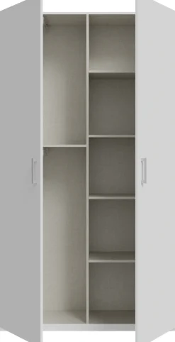 FORTE Kleiderschrank B/H/T 119,5/210,5/42cm, stehende Montage