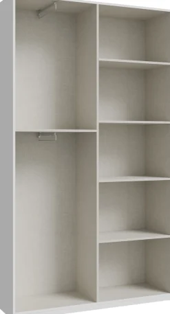 FORTE Kleiderschrank B/H/T 119,5/210,5/42cm, stehende Montage