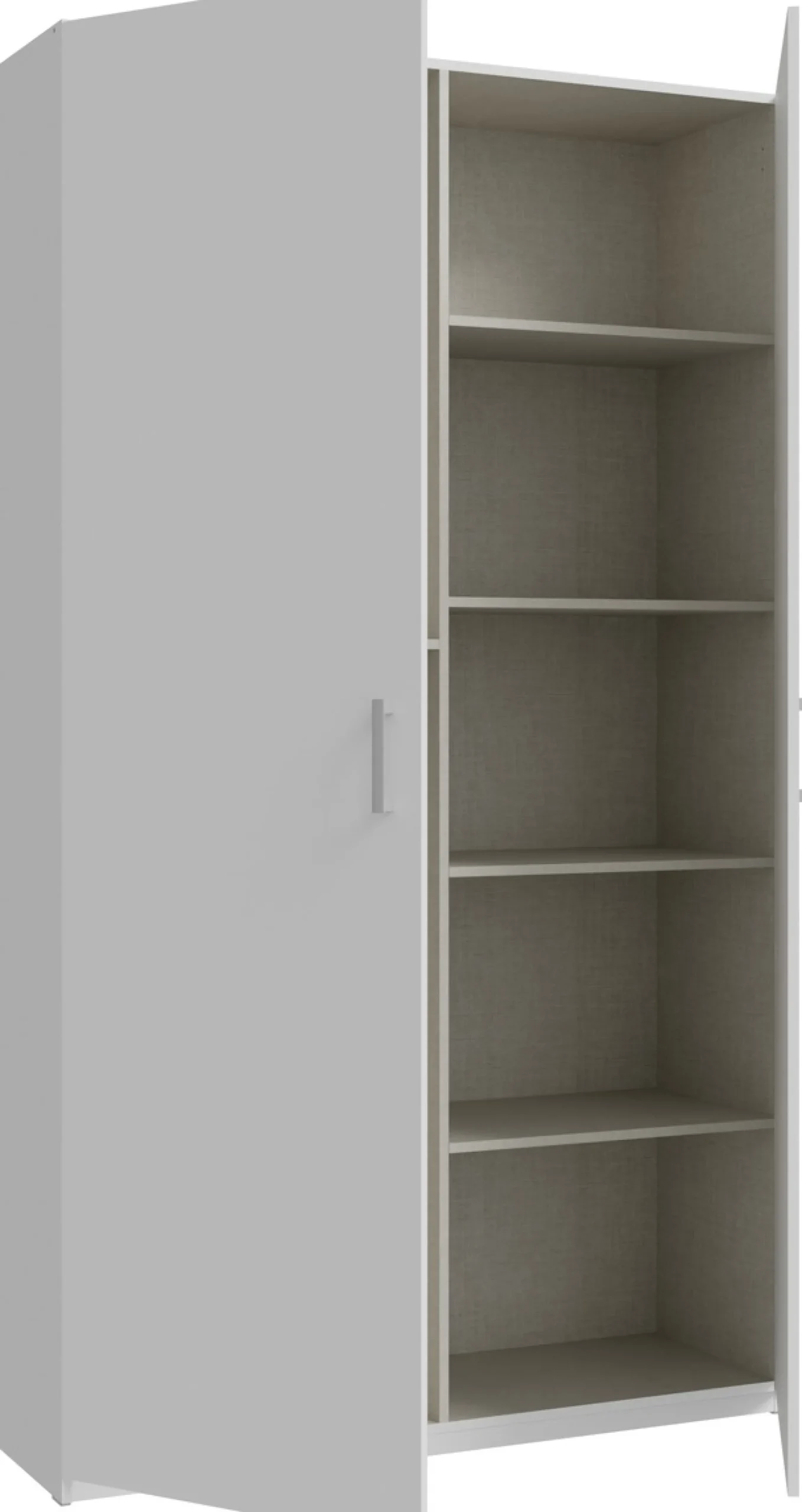 FORTE Kleiderschrank B/H/T 119,5/210,5/42cm, stehende Montage