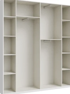 FORTE Kleiderschrank B/H/T 177,5/210,5/42 cm, stehende Montage