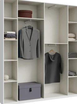 FORTE Kleiderschrank B/H/T 177,5/210,5/42 cm, stehende Montage