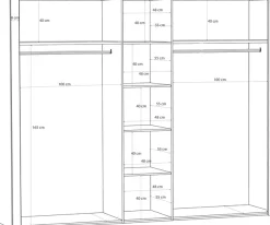FORTE Kleiderschrank »Bohol« Höhe 214 cm, 5türig , SoftClose