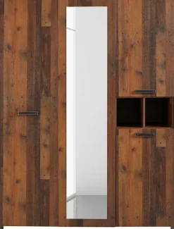 FORTE Kleiderschrank »Clif« Maße: B/H/T ca. 156x205x52 cm,mit Spiegelauflage