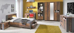 FORTE Kleiderschrank »Clif« Maße: B/H/T ca. 156x205x52 cm,mit Spiegelauflage