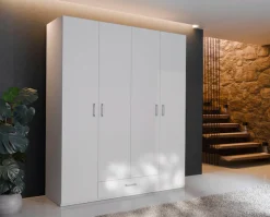 FORTE Kleiderschrank Drehtürenschrank, sehr vielStauraum,