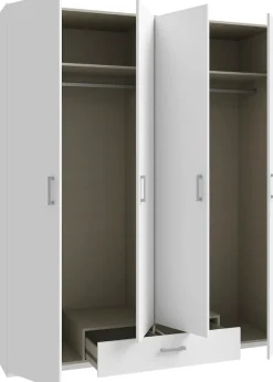 FORTE Kleiderschrank Drehtürenschrank, sehr vielStauraum,