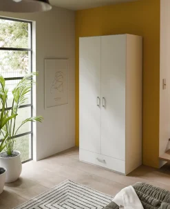 FORTE Kleiderschrank Drehtürenschrank, Stauraum, Schublade,