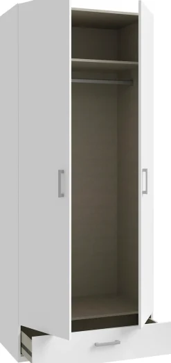 FORTE Kleiderschrank Drehtürenschrank, Stauraum, Schublade,
