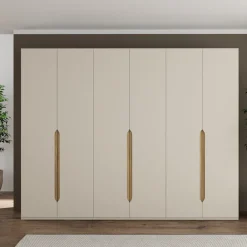 FORTE Kleiderschrank Höhe 2,10 mtr., stehende Montage, Grifflos