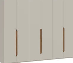 FORTE Kleiderschrank Höhe 2,10 mtr., stehende Montage, Grifflos