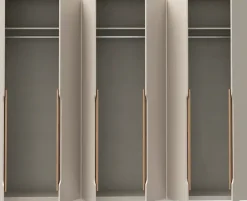 FORTE Kleiderschrank Höhe 2,10 mtr., stehende Montage, Grifflos
