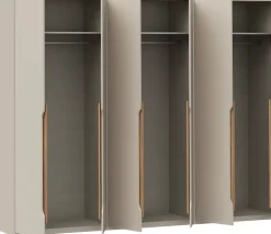 FORTE Kleiderschrank Höhe 2,10 mtr., stehende Montage, Grifflos