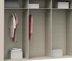 FORTE Kleiderschrank Höhe 2,10 mtr., stehende Montage, Grifflos
