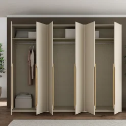 FORTE Kleiderschrank Höhe 2,10 mtr., stehende Montage, Grifflos