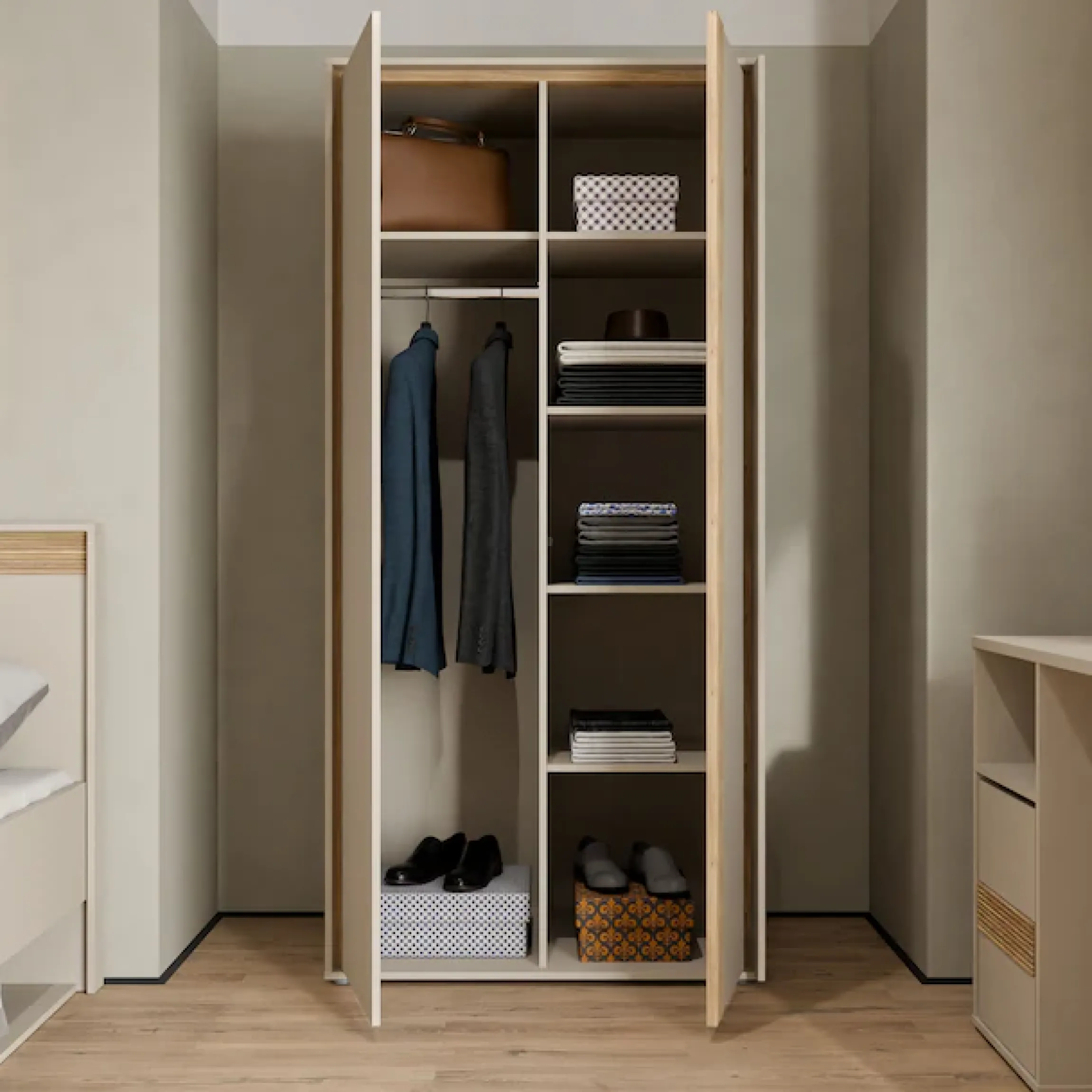 FORTE Kleiderschrank in zwei Größen erhältlich