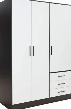 FORTE Kleiderschrank »Jupiter, Made in Europe, mit Schubladen« Maße (B/H/T) ca : 145/200/60 cm,Stauraum, 2 Breiten, 4 Farben, Schubladen, variable Einlegeböden
