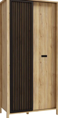 FORTE Kleiderschrank »Jytana« B/H/T 97/200,3/52,7 cm inklusive Kleiderstange u. Einlegeböden
