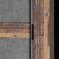 FORTE Kleiderschrank »Kalixtus, Made in Europe« B/H/T ca. 200x190x60 cm, 2 Schiebetüren, 2 Drehtüren, 8 Einlegeböden,Kombination aus Dreh- und Schwebetüren, mehrere Farben