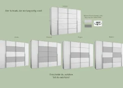 FORTE Kleiderschrank »Narago, Kombischrank, modernes Design« B/H/T ca. 270/210/61cm, auch mit Premiumausstattung,Kombination aus Schwebetüren mit seitlichen Drehtüren, Made in Europe