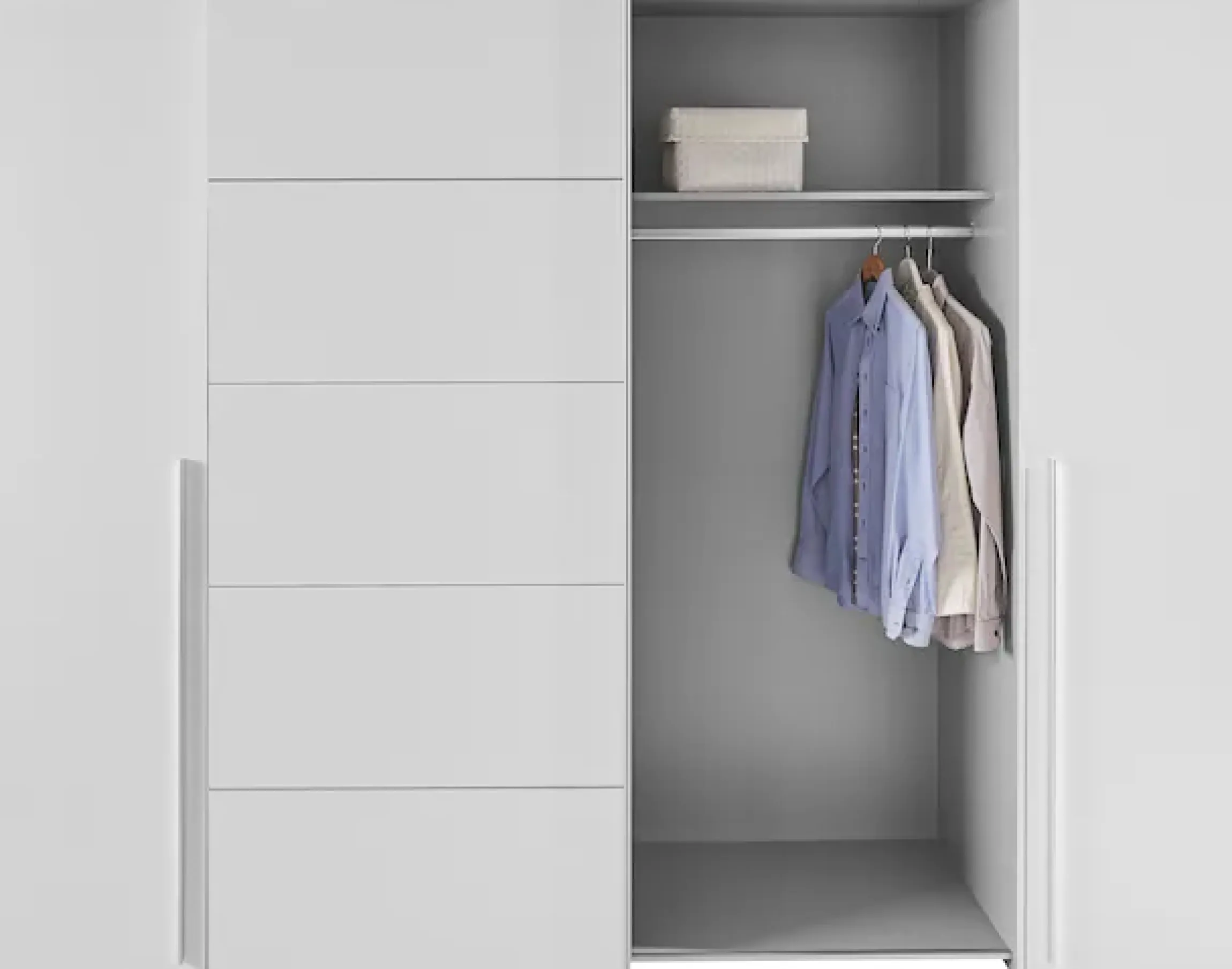 FORTE Kleiderschrank »Narago, Kombischrank, modernes Design« B/H/T ca. 270/210/61cm, auch mit Premiumausstattung,Kombination aus Schwebetüren mit seitlichen Drehtüren, Made in Europe