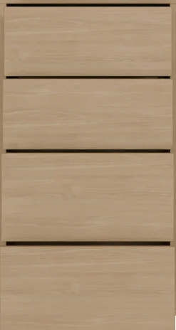 FORTE Kommode »Alice Springs, Kommode Höhe 99,1 cm, 4 Schubkästen« Schubkästen mit Vollauszug, Grifflos, Push to open