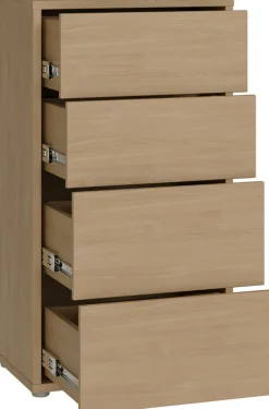 FORTE Kommode »Alice Springs, Kommode Höhe 99,1 cm, 4 Schubkästen« Schubkästen mit Vollauszug, Grifflos, Push to open