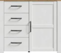 FORTE Kommode B/H/T 101,4/87/42 cm, Soft Close, 4 Schubkästen