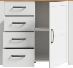 FORTE Kommode B/H/T 101,4/87/42 cm, Soft Close, 4 Schubkästen