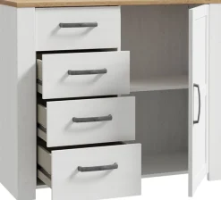 FORTE Kommode B/H/T 101,4/87/42 cm, Soft Close, 4 Schubkästen