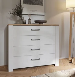 FORTE Kommode »Bohol« B/H/T 101,4/87/42 cm, 4 Schubkästen