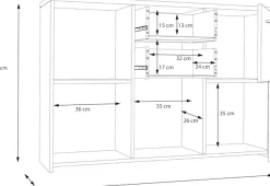 FORTE Kommode »CHEST« Breite ca. 114 cm