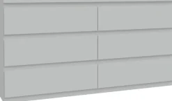 FORTE Kommode »Edmore« große Kommode, grifflose Front, Stauraum, 6 Schubladen