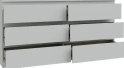 FORTE Kommode »Edmore« große Kommode, grifflose Front, Stauraum, 6 Schubladen
