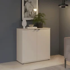 FORTE Kommode »Ganymede« Kommode, Stauraum, Metallgriffe, 4 Dekore, Breite 80,1cm