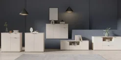 FORTE Kommode »Ganymede« Kommode, Stauraum, Metallgriffe, 4 Dekore, Breite 80,1cm