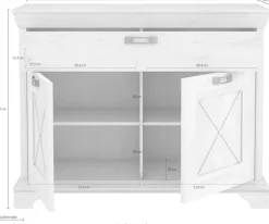 FORTE Kommode »Kashmir« Breite 123 cm