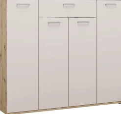 FORTE Kommode »Kombikommode, Stauraum, Einlegeböden verstellbar« B/H/T ca.140/120/34 cm, viel Stauraum, PEFC zertifiziert