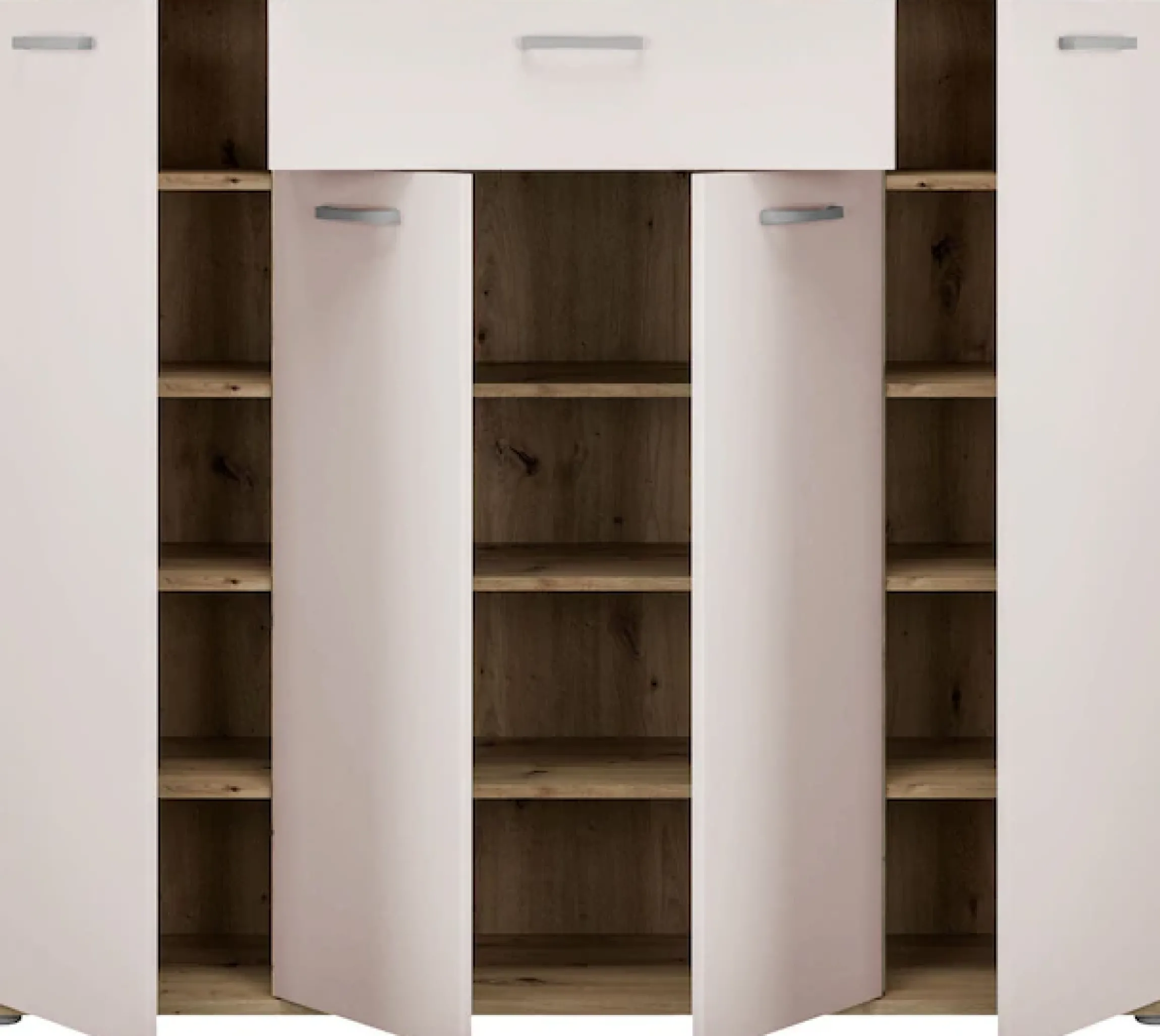 FORTE Kommode »Kombikommode, Stauraum, Einlegeböden verstellbar« B/H/T ca.140/120/34 cm, viel Stauraum, PEFC zertifiziert