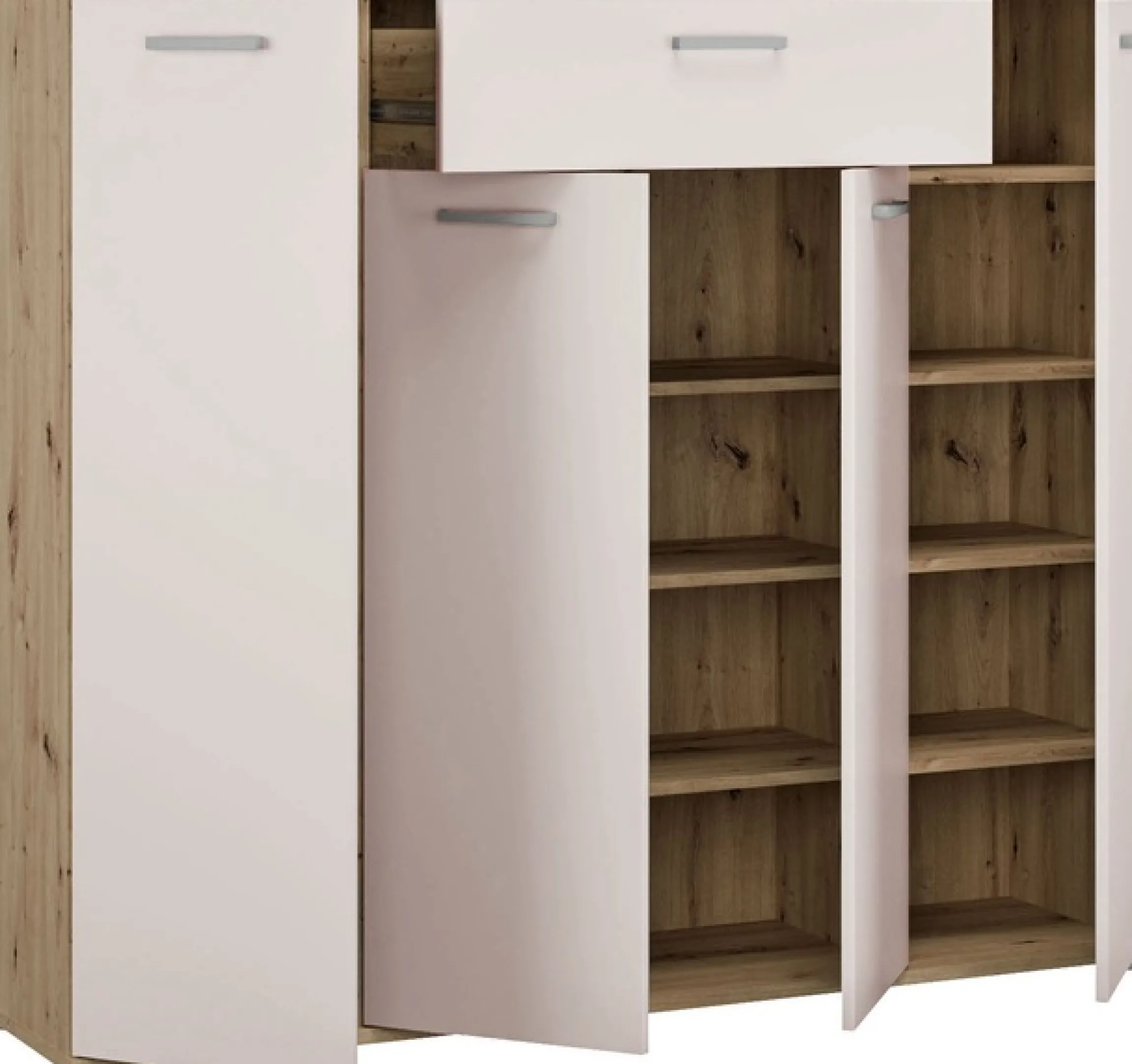 FORTE Kommode »Kombikommode, Stauraum, Einlegeböden verstellbar« B/H/T ca.140/120/34 cm, viel Stauraum, PEFC zertifiziert