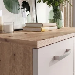 FORTE Kommode »Kombikommode, Stauraum, Einlegeböden verstellbar« B/H/T ca.140/120/34 cm, viel Stauraum, PEFC zertifiziert