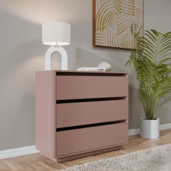 FORTE Kommode »Tahoe Kommode, 3 Schubkästen, grifflos, Stauraum« B/H/T 93,5/86,7/41,4 cm viel Stauraum