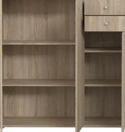 FORTE Kommode »Tempra, Kommode, 3 Türen, 2 Schubkästen, viel Stauraum« Breite 108,8 cm