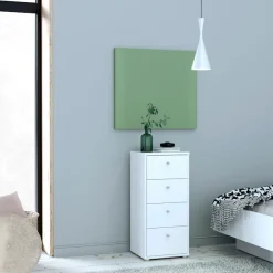 FORTE Kommode »Tempra, Kommode, 4 Schubkästen , Höhe 85,5 cm« Breite 38,6 cm
