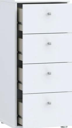 FORTE Kommode »Tempra, Kommode, 4 Schubkästen , Höhe 85,5 cm« Breite 38,6 cm