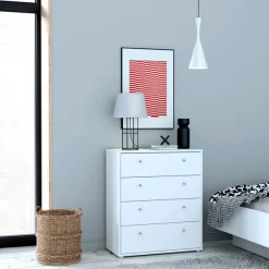 FORTE Kommode »Tempra, Kommode, 4 Schubkästen , Höhe 85,5 cm« Breite 73,7 cm